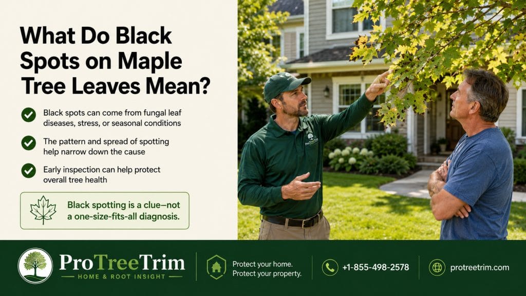 What Do Black Spots on Maple Tree Leaves Mean