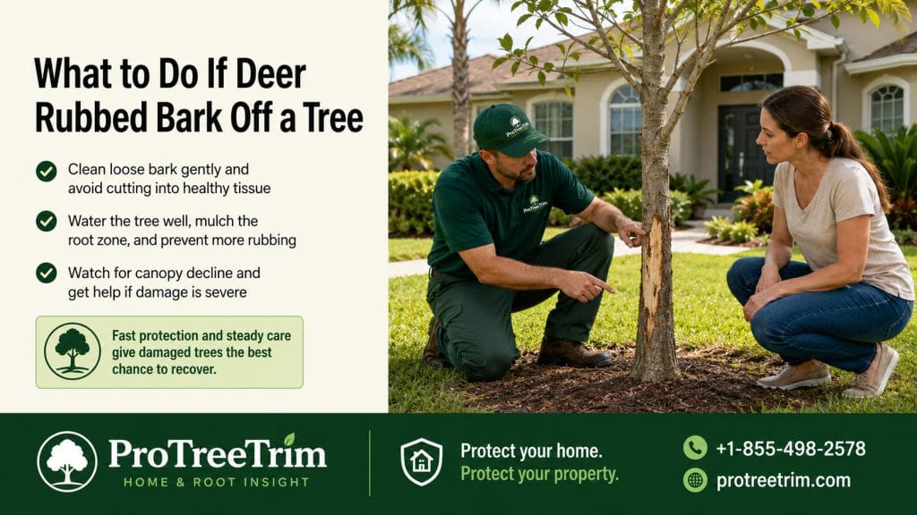 What to Do If Deer Rubbed Bark Off a Tree