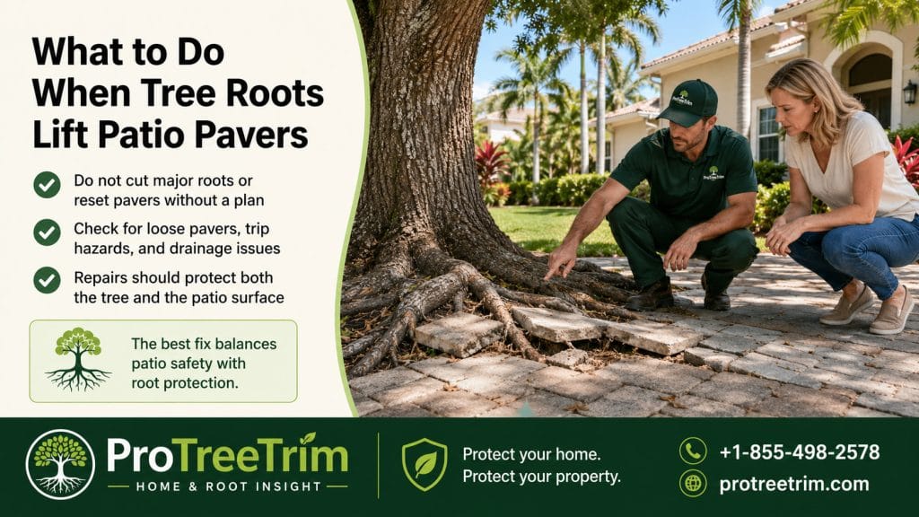 What to Do When Tree Roots Lift Patio Pavers