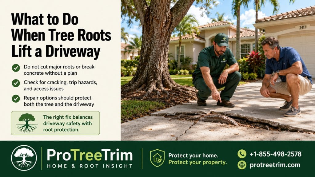 What to Do When Tree Roots Lift a Driveway