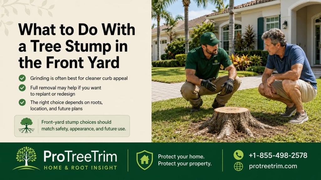 What to Do With a Tree Stump in the Front Yard