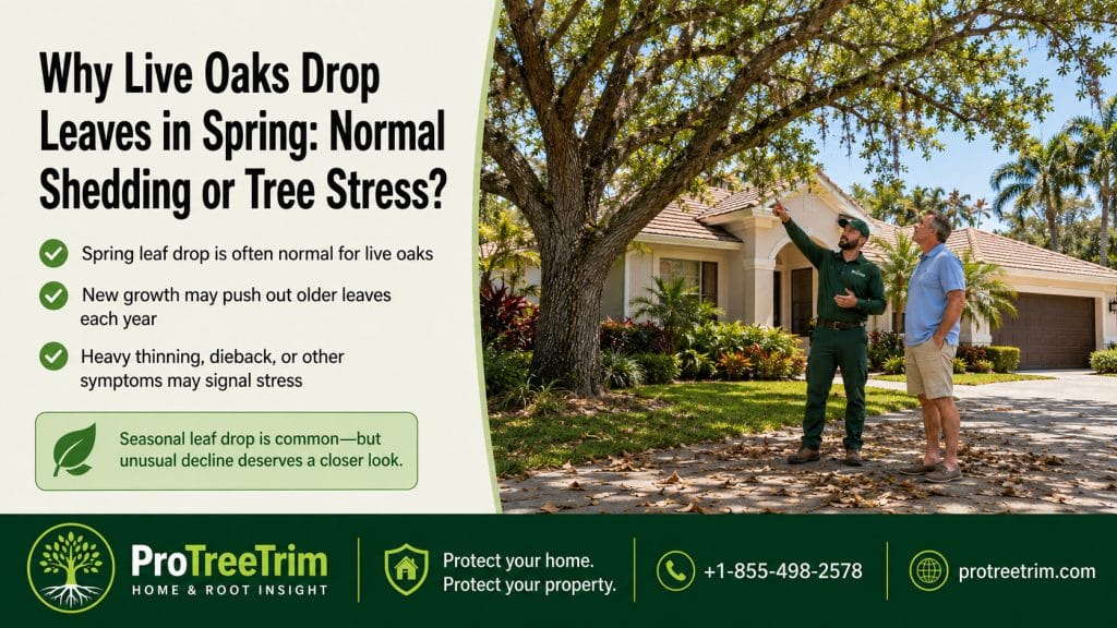 Why Live Oaks Drop Leaves in Spring: Normal Shedding or Tree Stress?