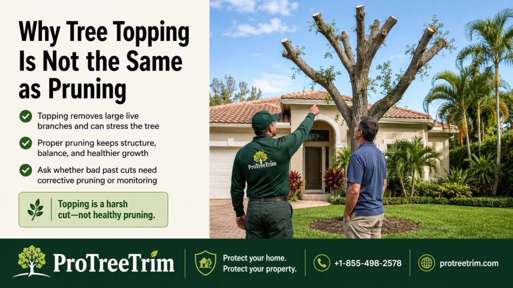 Why Tree Topping Is Not the Same as Pruning