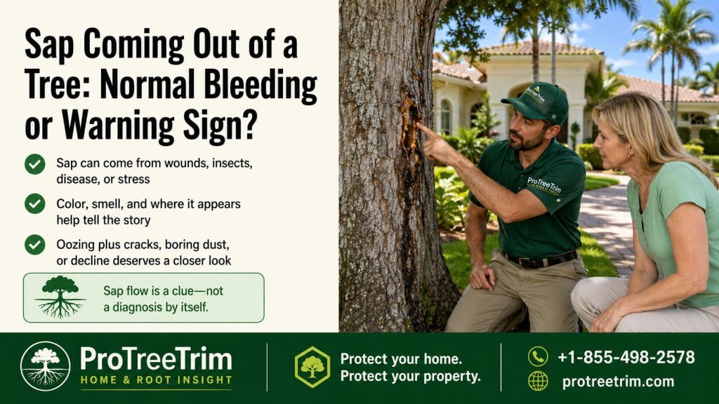 Sap Coming Out of a Tree: Normal Bleeding or Warning Sign?